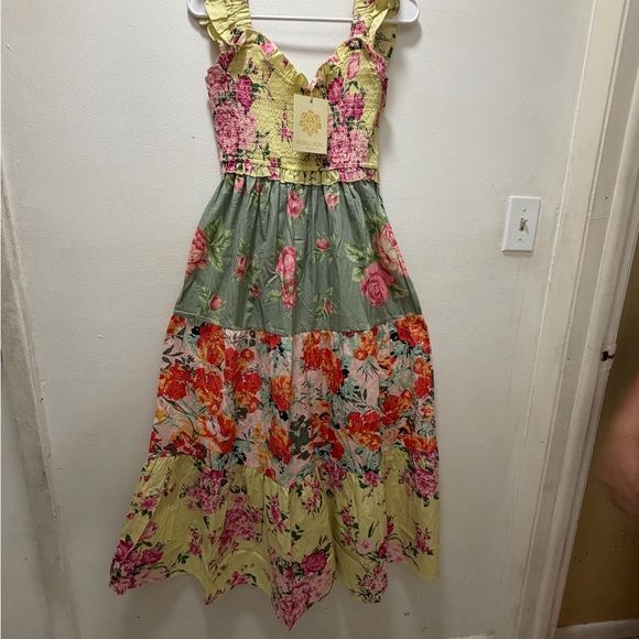 Floral Ruffle Maxi Dress - Picture 3 of 9